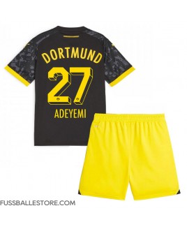 Günstige Borussia Dortmund Karim Adeyemi #27 Auswärts Trikotsatzt Kinder 2023-24 Kurzarm (+ Kurze Hosen)